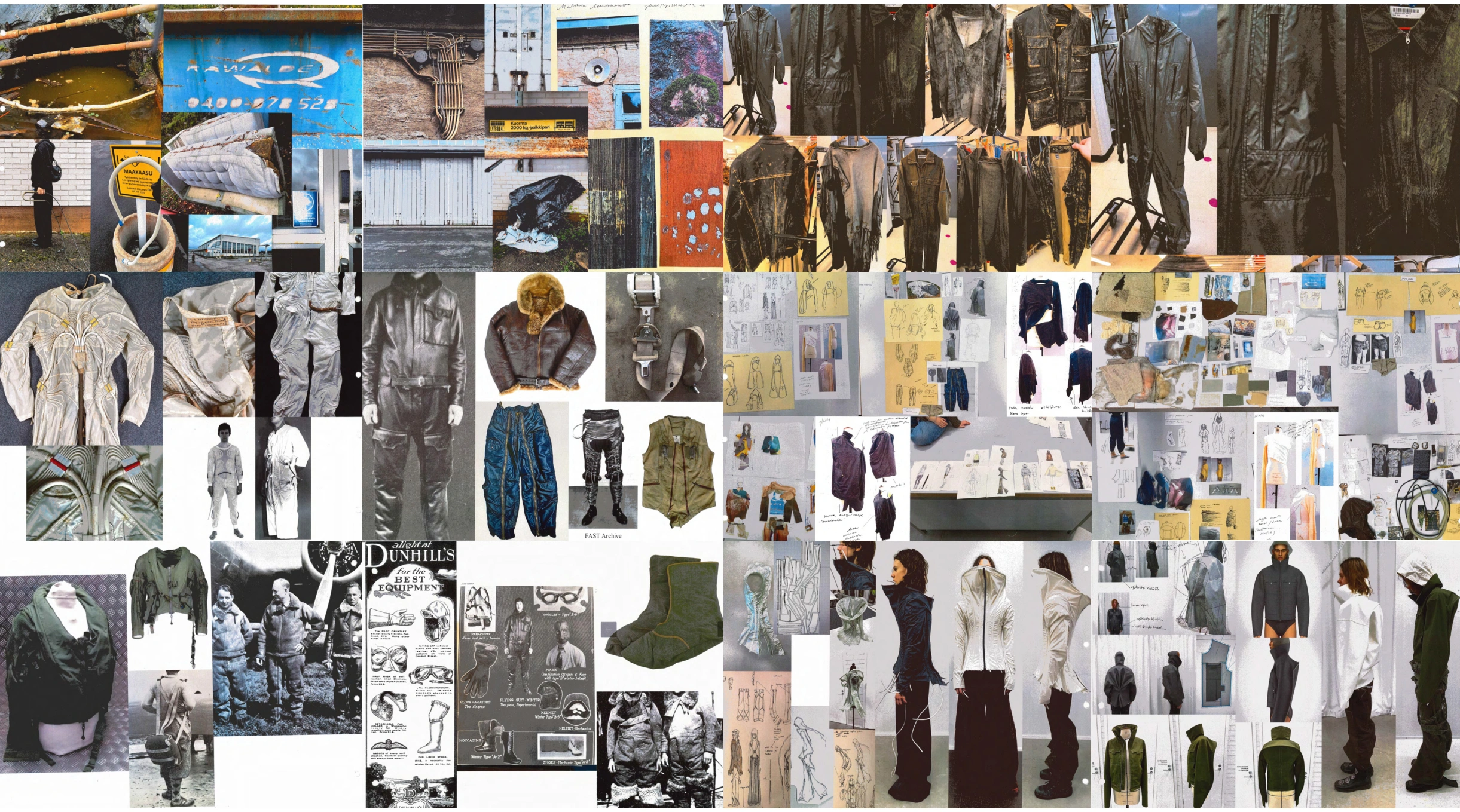 Aviation and garment visual research
